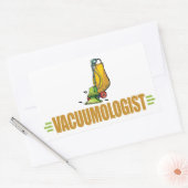 Funny Vacuuming Rechthoekige Sticker (Envelop)