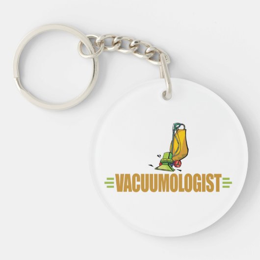 Funny Vacuuming Sleutelhanger (Voorkant)