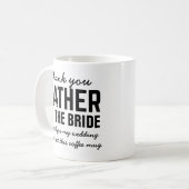 Funny Vader van de Mok van de Bride Wedding Favor  (Voorkant links)