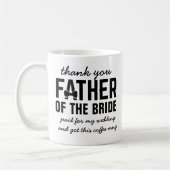 Funny Vader van de Mok van de Bride Wedding Favor  (Links)