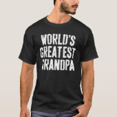 Funny Vaderdag 2022 's werelds grootste opa T T-shirt (Voorkant)