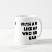 Funny Vaderdag Bald Man Koffiemok (Voorkant rechts)