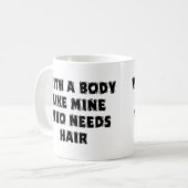 Funny Vaderdag Bald Man Koffiemok (Voorkant links)