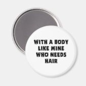 Funny Vaderdag Bald Man Magneet (Voorkant / Achterkant)