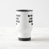 Funny Vaderdag Bald Man Reisbeker (Center)