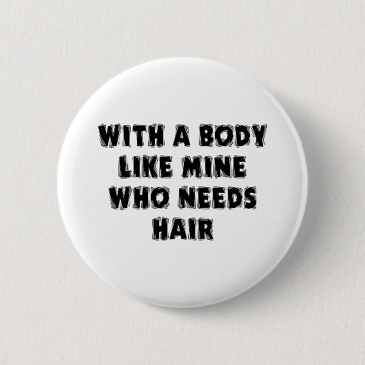 Funny Vaderdag Bald Man Ronde Button 5,7 Cm (Voorkant)