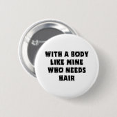 Funny Vaderdag Bald Man Ronde Button 5,7 Cm (Voorkant /achterkant)