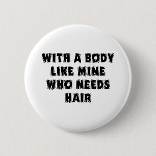 Funny Vaderdag Bald Man Ronde Button 5,7 Cm