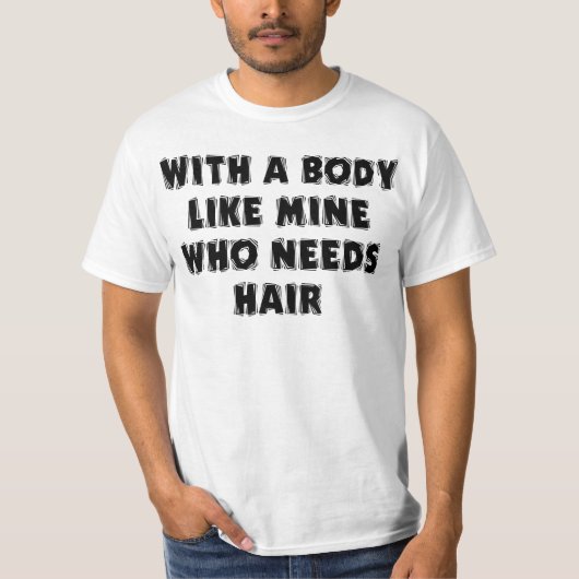 Funny Vaderdag Bald Man T-shirt (Voorkant)