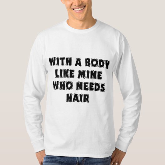 Funny Vaderdag Bald Man T-shirt (Voorkant)