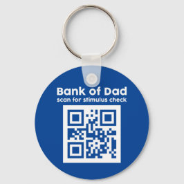 Funny Vaderdag Bank of Dad Stimulus Check Sleutelhanger