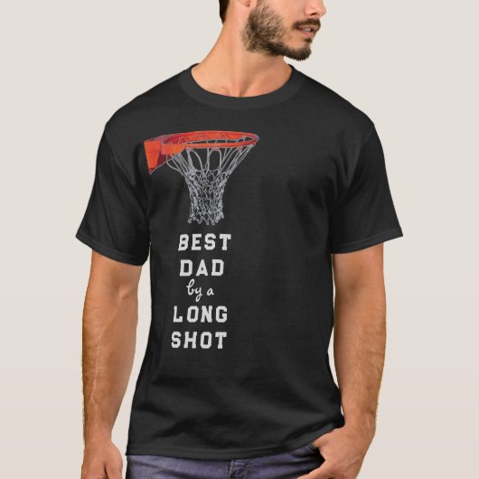 Funny Vaderdag Basketball T-Shirt (Voorkant)