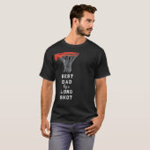 Funny Vaderdag Basketball T-Shirt (Voorkant volledig)