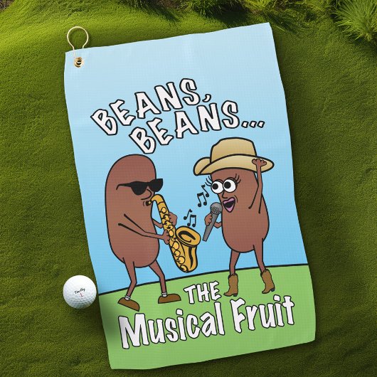 Funny Vaderdag Bean Fart Joke Golfhanddoek