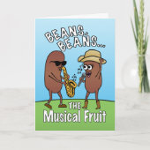 Funny Vaderdag Bean Musical Fruit Joke Kaart (Voorkant)