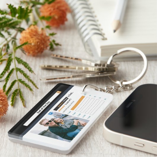 Funny Vaderdag Best Dad Sleutelhanger (Voorkant Rechts)