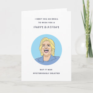 Funny Vaderdag Card - Hilary Clinton Theme Kaart