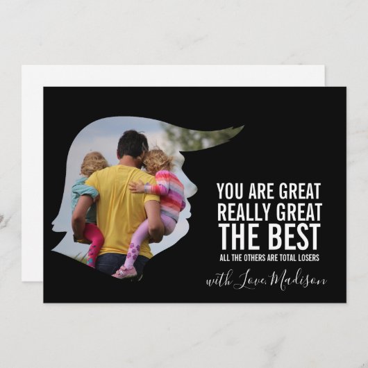 Funny Vaderdag Card Kaart (Voorkant / Achterkant)