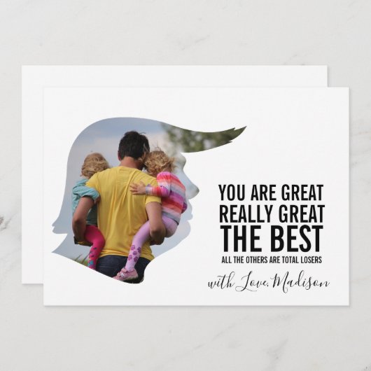 Funny Vaderdag Card Kaart (Voorkant / Achterkant)