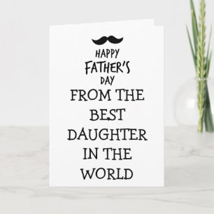 Funny Vaderdag Card van Daughter Kaart