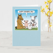 Funny Vaderdag card: Van het Herd Kaart (Gele Bloem)