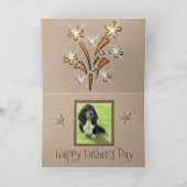 Funny "Vaderdag" Card W/Basset Hound Puppy Kaart (Binnen)