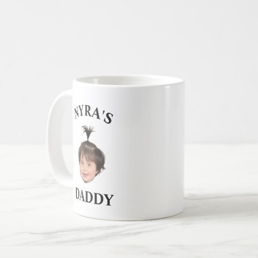 FUNNY VADERDAG DAD DADDY BABY FACE Mok (Voorkant links)