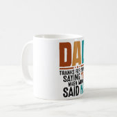 Funny Vaderdag Dad Koffiemok (Voorkant links)