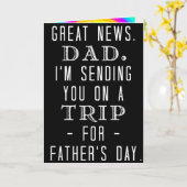 Funny Vaderdag Dad Trip Old Hippie Humor Kaart (Gele Bloem)