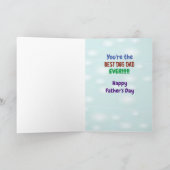 Funny Vaderdag Dog Dad Kaart voor Pets From Dog (Binnen)