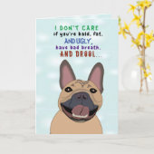 Funny Vaderdag Dog Dad Kaart voor Pets From Dog (Gele Bloem)