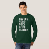 Funny Vaderdag Dweeb Nerd Geek Dork Dad T-shirt (Voorkant volledig)