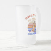Funny vaderdag gepersonaliseerd matglas bierpul (Voorkant rechts)