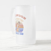 Funny vaderdag gepersonaliseerd matglas bierpul (Voorkant links)