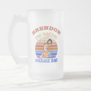 Funny vaderdag gepersonaliseerd matglas bierpul