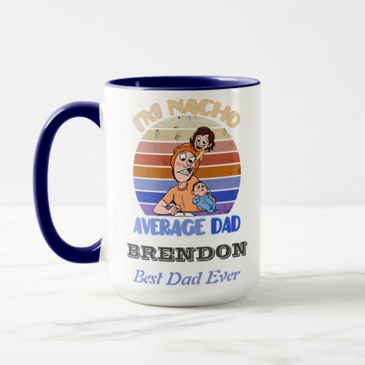 Funny vaderdag gepersonaliseerde mug mok (Links)