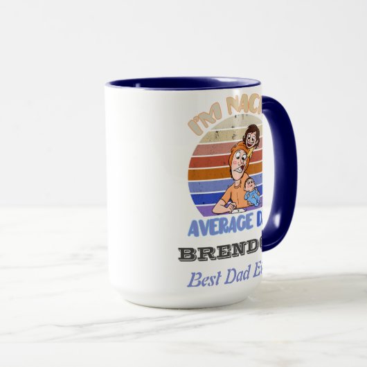 Funny vaderdag gepersonaliseerde mug mok (Voorkant rechts)