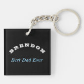 Funny vaderdag gepersonaliseerde sleutelhanger (Achterkant)