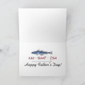 Funny Vaderdag Gevist Wenskaart Kaart (Binnen)