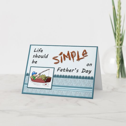 Funny Vaderdag Gevist Wenskaart Kaart (Voorkant)