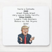 Funny Vaderdag Gift Donald Trump Muismat (Voorkant)