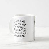 Funny vaderdag gift Mok (Voorkant links)