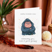 Funny Vaderdag - Grumpy Hooded Karakter