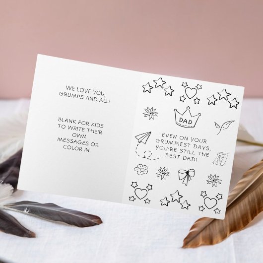 Funny Vaderdag - Grumpy Hooded Karakter