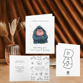 Funny Vaderdag - Grumpy Hooded Karakter