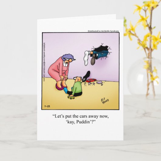 Funny Vaderdag Humor Card Kaart (Gele Bloem)