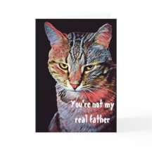 Funny Vaderdag Judgmental Cat Kaart