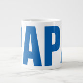 Funny Vaderdag jumbo mok voor vader | PAPA (Voorkant)