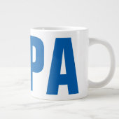 Funny Vaderdag jumbo mok voor vader | PAPA (Rechts)