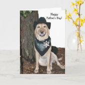 Funny Vaderdag Kaart (Gele Bloem)